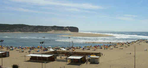 Praia de Foz do Rio Arelho no concelho das Caldas da Rainha Portugal