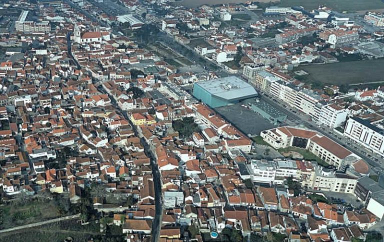 Vista aérea da cidade de Ílhavo