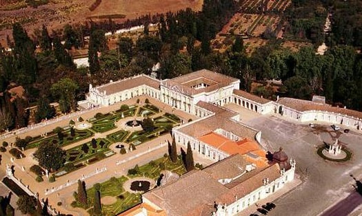 Vista aérea do Palácio de Queluz